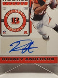 2019 Panini Contenders #209A Rodney Anderson RC AU