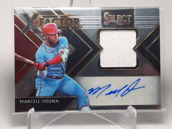 2020 Select X-Factor Material Signatures Marcell Ozuna AU JSY /99