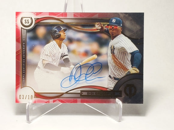 2019 Topps Tribute Tribute to the Postseason Autographs Red #TTPDG Didi Gregorius /10