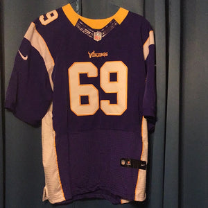 Jared Allen used Vikings home STITCHED jersey (XL) 2