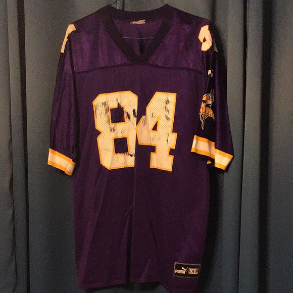 Randy Moss used Vikings Home PRINTED jersey (XL)