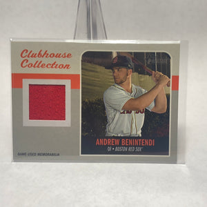 2019 Topps Heritage Clubhouse Collection Relics #CCRAB Andrew Benintendi