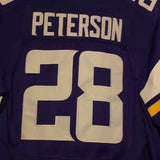 Adrian Peterson used Vikings home STITCHED jersey (L)