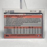 2019 Topps Advanced Stats #334 Jake Lamb 1/150