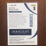 2020 Immaculate Debut Moments Memorabilia Leather Autographs Gold Ink Black Donnie Walton