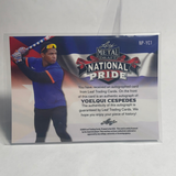 2020 Leaf Metal Draft National Pride #NPYC1 Yoelqui Cespedes Autograph