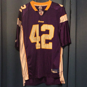 Darren Sharper used Vikings home printed jersey (XL)