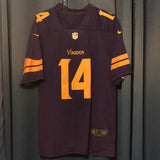 Stefon Diggs used Vikings home Color Rush STITCHED jersey (XL)