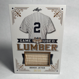 2021 Leaf Lumber Game Used Lumber #GUL26 Derek Jeter 20/25