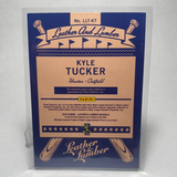 2019 Panini Leather and Lumber Triple Bat-Jersey Relics Gold Kyle Tucker 83/299