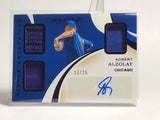 2020 Immaculate Collection Winter Collection Triple Memorabilia Autographs Adbert Alzolay