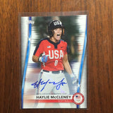 2021 Topps U.S. Olympic Team Autographs #4 Haylie McCleney 145/200
